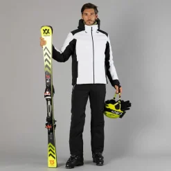Pantaloni elasticizzati da sci tinta unita