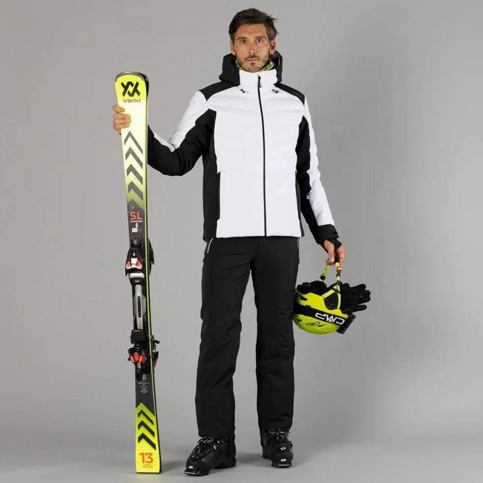 Pantaloni elasticizzati da sci tinta unita