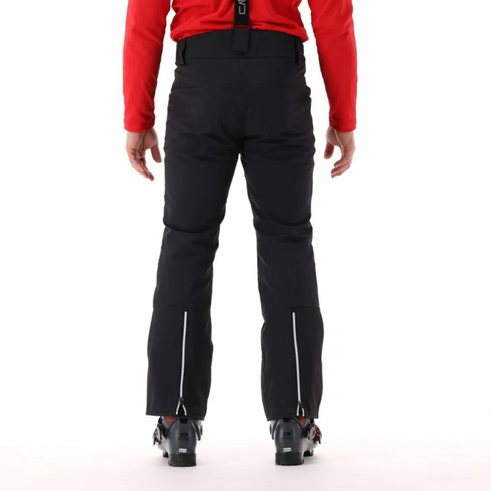 Pantaloni elasticizzati da sci tinta unita