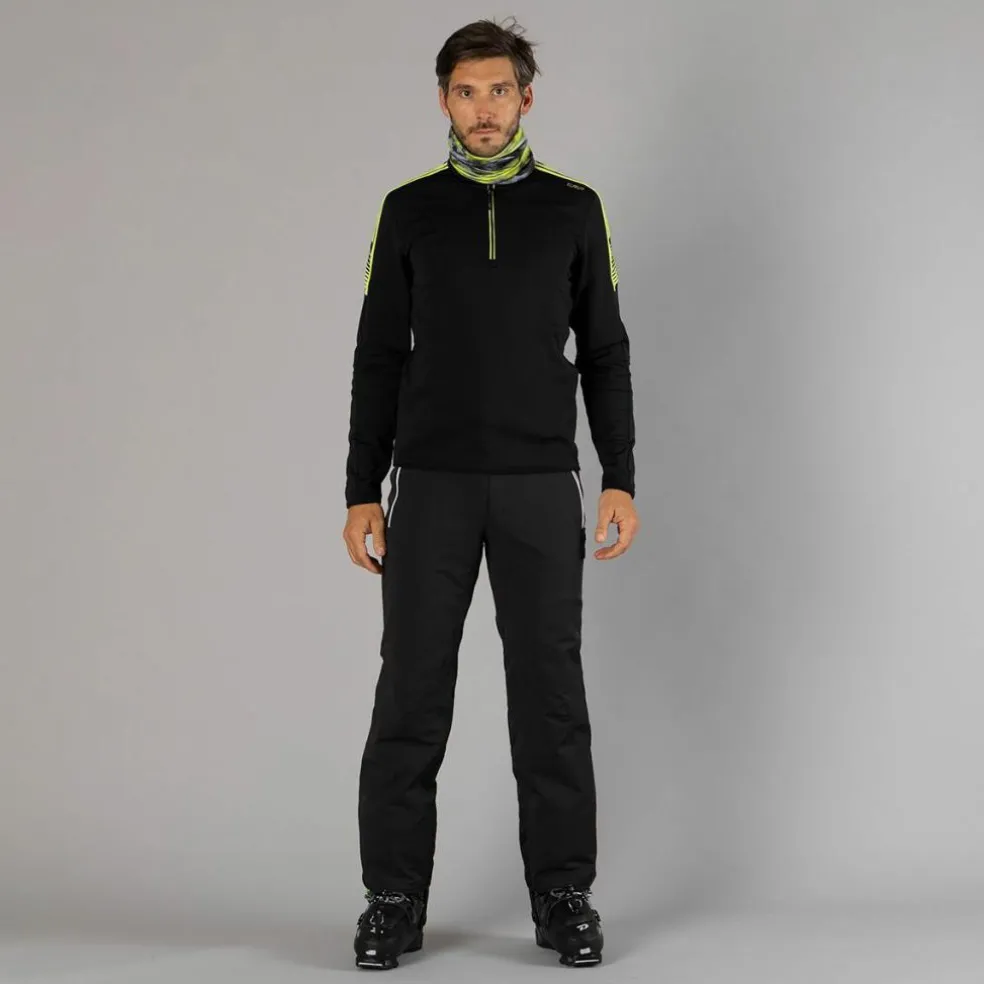 Pantaloni elasticizzati da sci tinta unita