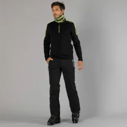 Pantaloni elasticizzati da sci tinta unita