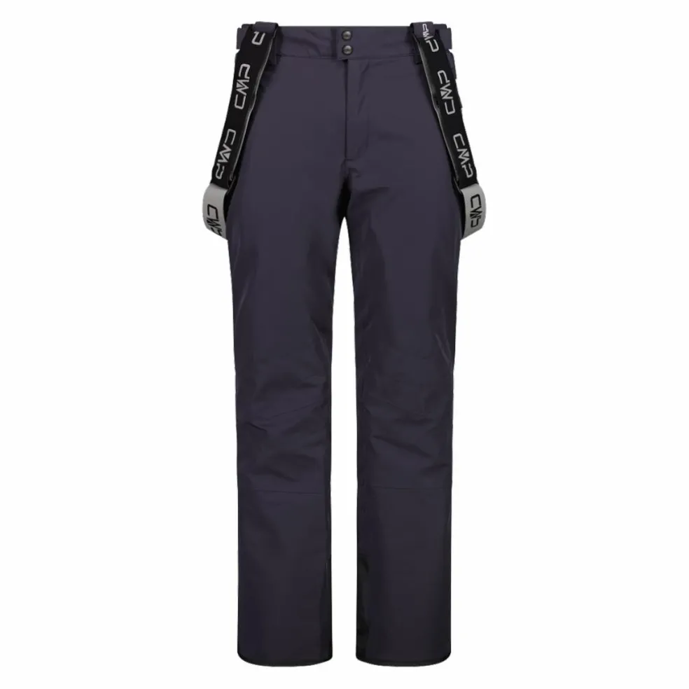 Pantaloni elasticizzati da sci tinta unita