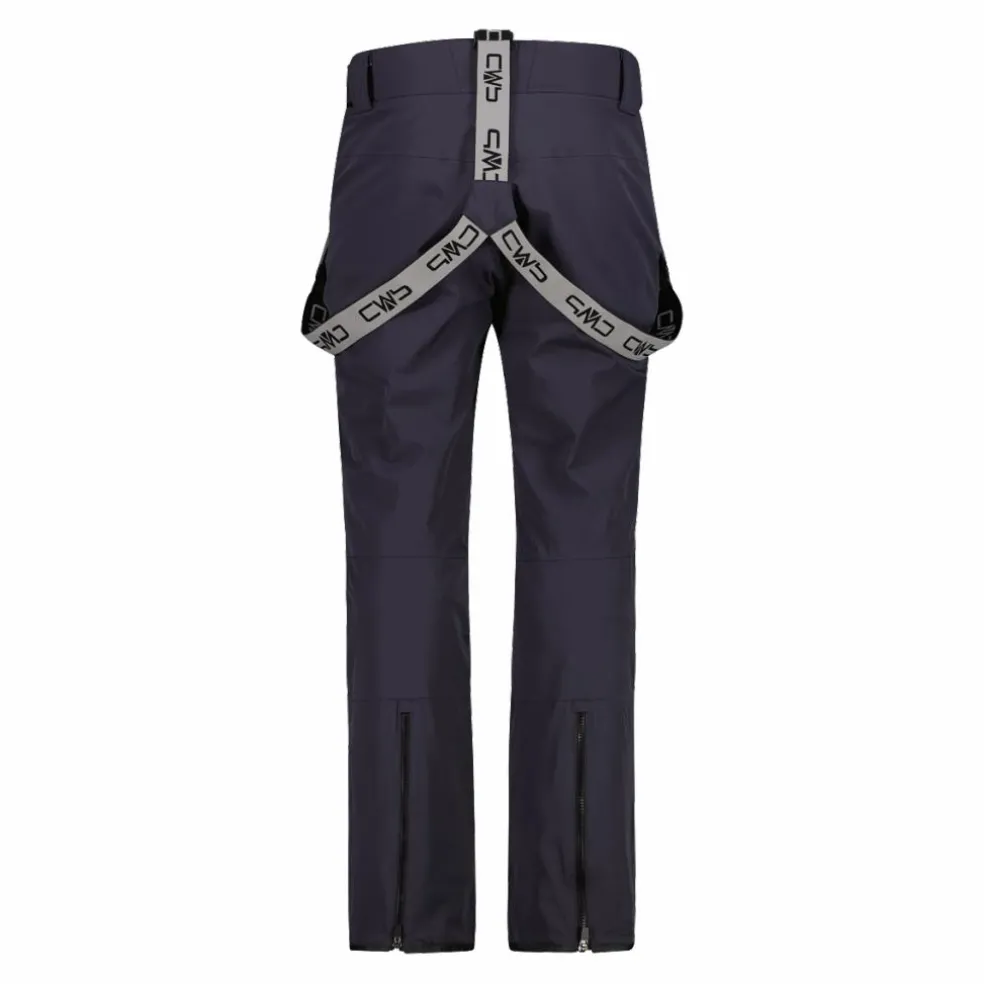 Pantaloni elasticizzati da sci tinta unita