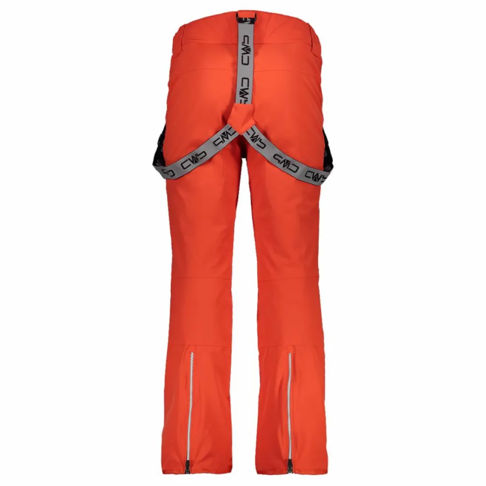 Pantaloni elasticizzati da sci tinta unita