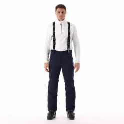 Pantaloni elasticizzati da sci tinta unita