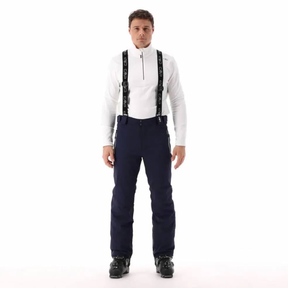 Pantaloni elasticizzati da sci tinta unita