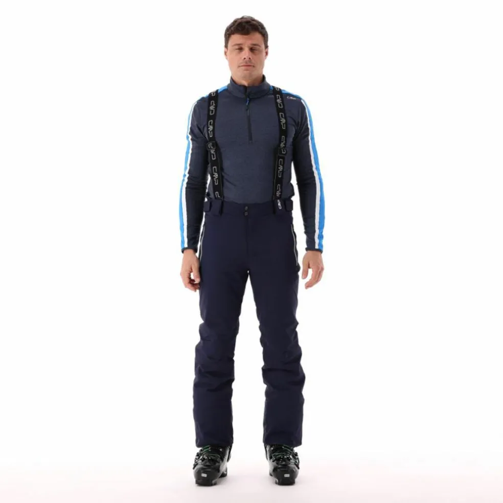 Pantaloni elasticizzati da sci tinta unita