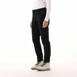 Pantaloni in softshell con cucitura frontale a vista da donna
