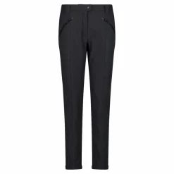 Pantaloni in softshell con cucitura frontale a vista da donna