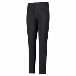 Pantaloni in softshell con cucitura frontale a vista da donna