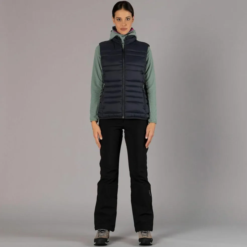 Pantaloni in softshell da donna con ghetta