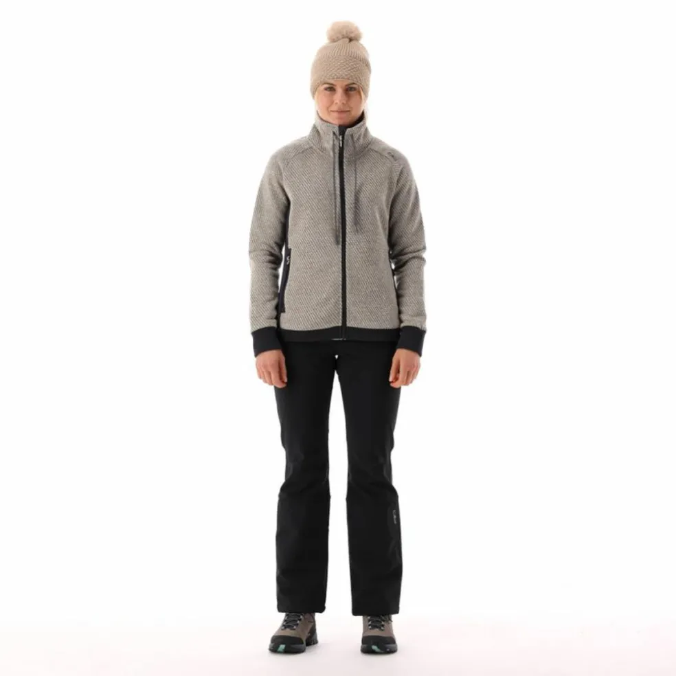 Pantaloni in softshell da donna con ghetta