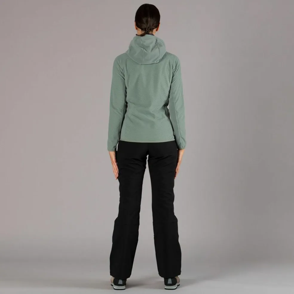 Pantaloni in softshell da donna con ghetta