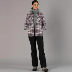 Pantaloni in softshell da donna con ghetta
