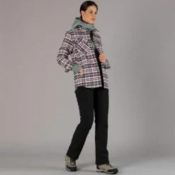 Pantaloni in softshell da donna con ghetta