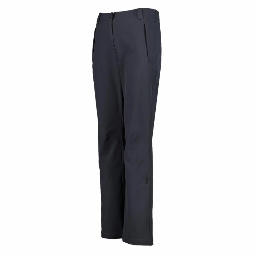 Pantaloni in softshell da donna con ghetta
