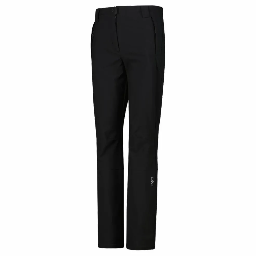Pantaloni in softshell da donna con ghetta