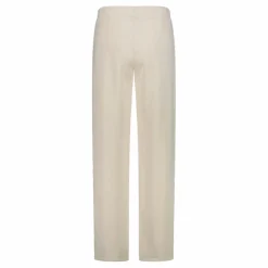 Pantaloni lunghi da donna a gamba larga con finitura in modal satinato