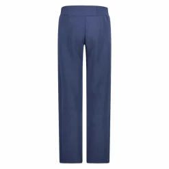 Pantaloni lunghi da donna dalla vestibilità regolare con finitura in modal satinato
