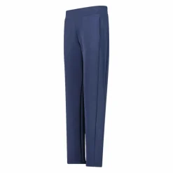 Pantaloni lunghi da donna dalla vestibilità regolare con finitura in modal satinato