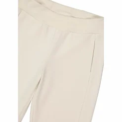 Pantaloni lunghi da donna dalla vestibilità regolare con finitura in modal satinato