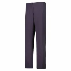 Pantaloni lunghi da donna in tessuto a maglia interlock