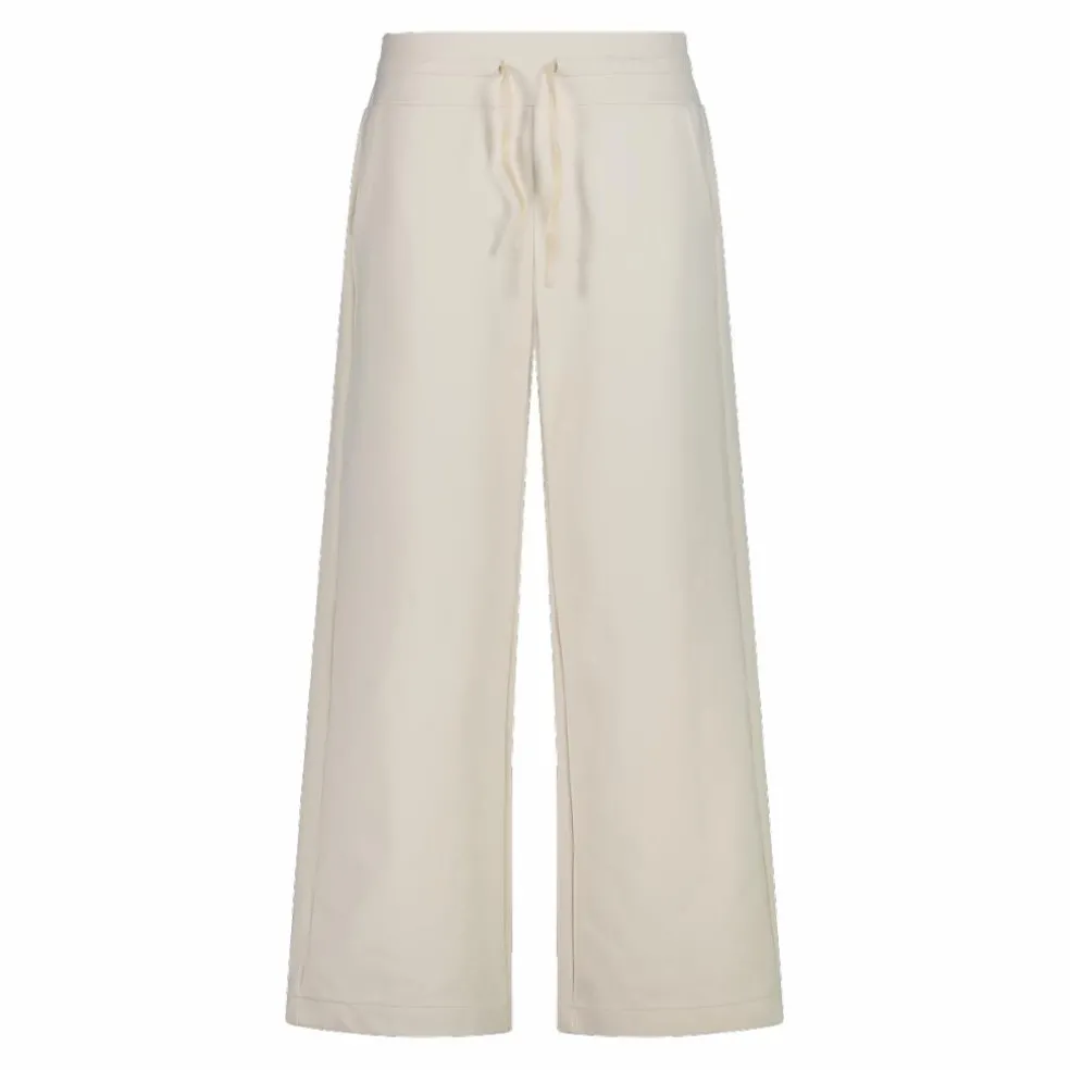 Pantaloni lunghi da donna in tessuto a maglia interlock