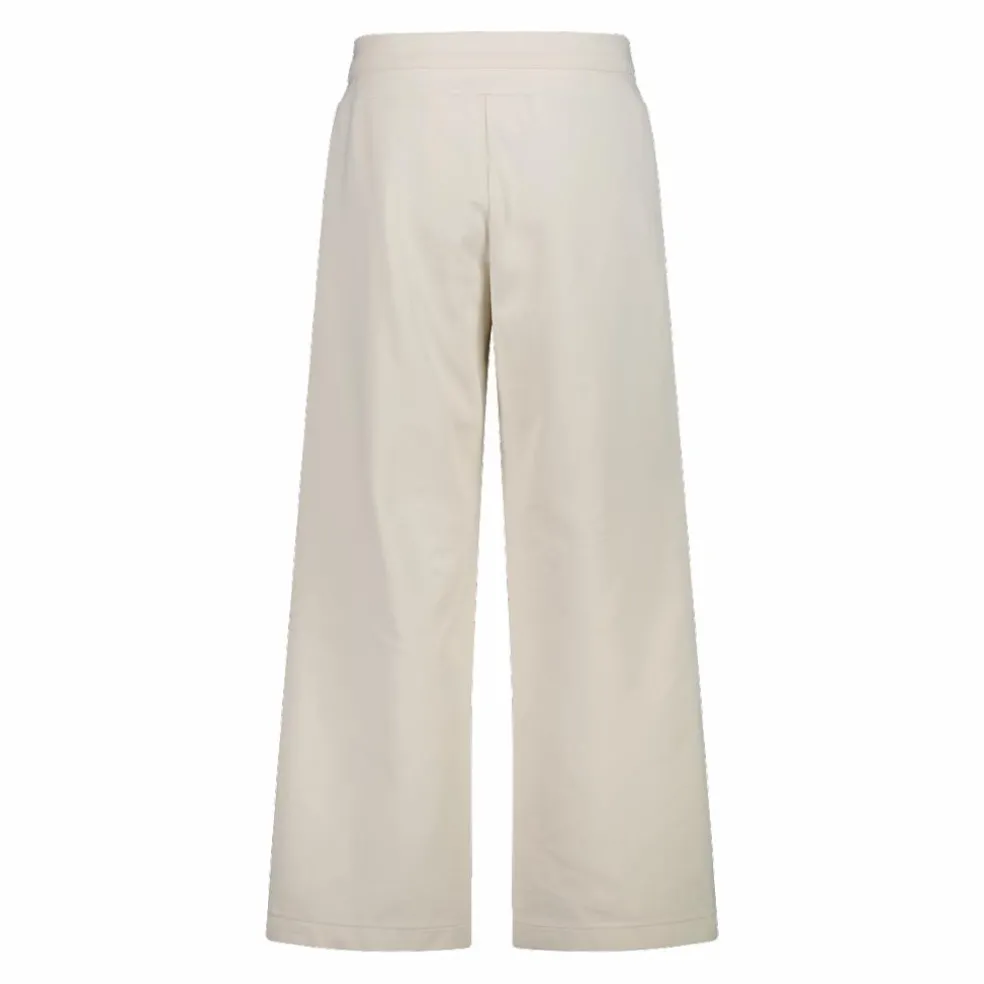 Pantaloni lunghi da donna in tessuto a maglia interlock
