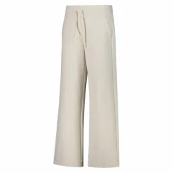 Pantaloni lunghi da donna in tessuto a maglia interlock