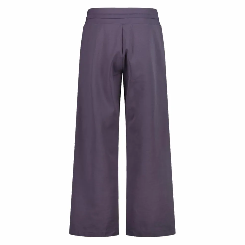 Pantaloni lunghi da donna in tessuto a maglia interlock