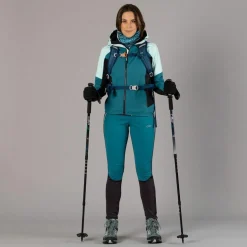 Pantaloni skitouring antivento Unlimitech da donna in Stretch Performance