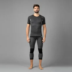 Pantaloni termici 3/4 senza cuciture da uomo