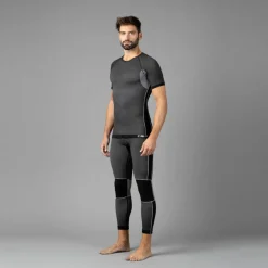 Pantaloni termici 3/4 senza cuciture da uomo