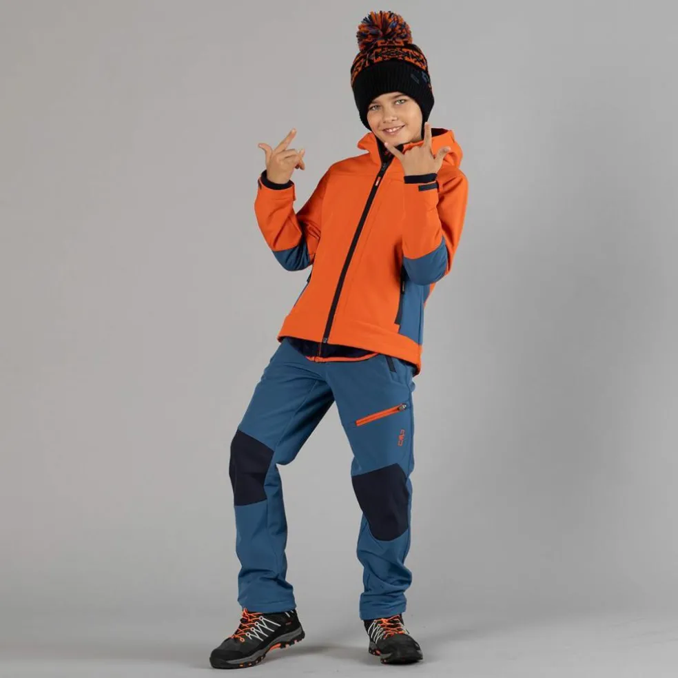 Pantaloni trekking da bambino in softshell