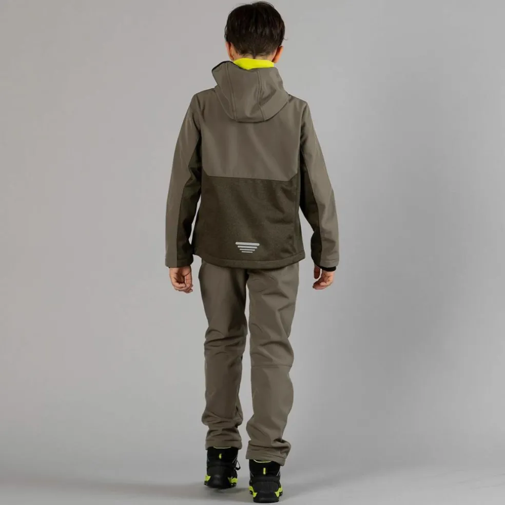 Pantaloni trekking da bambino in softshell