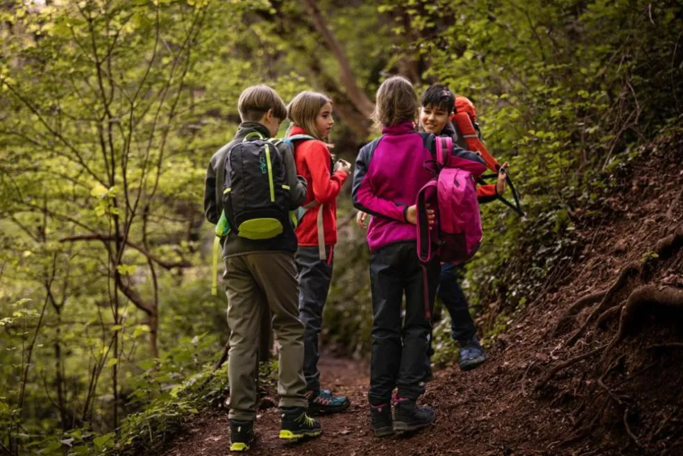 Pantaloni trekking da bambino in softshell
