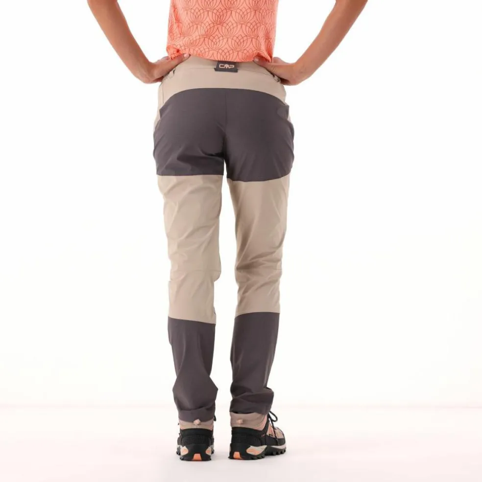 Pantaloni trekking ginocchia rinforzate da donna