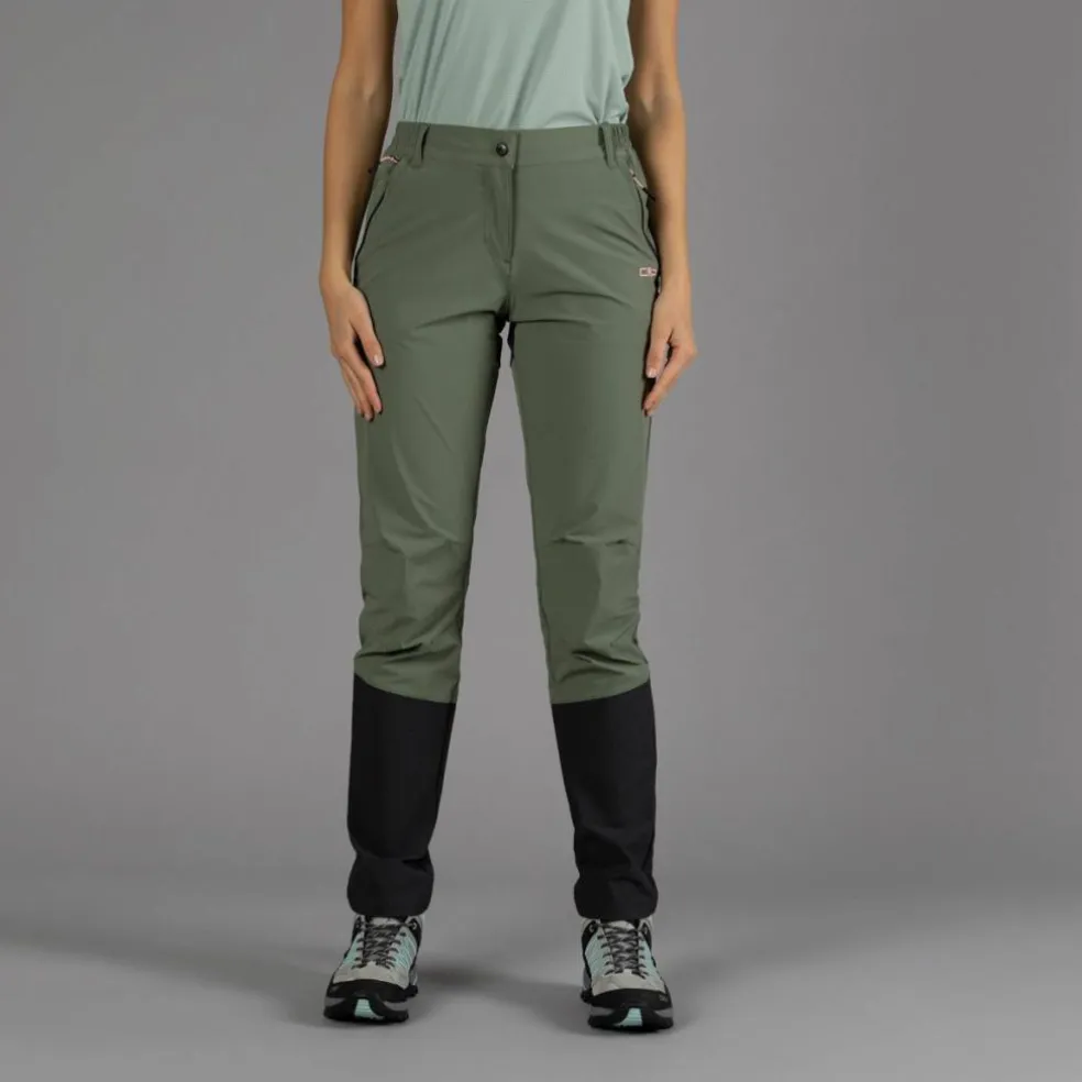 Pantaloni trekking ginocchia rinforzate da donna
