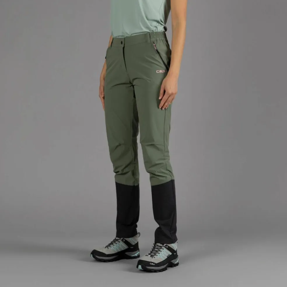 Pantaloni trekking ginocchia rinforzate da donna