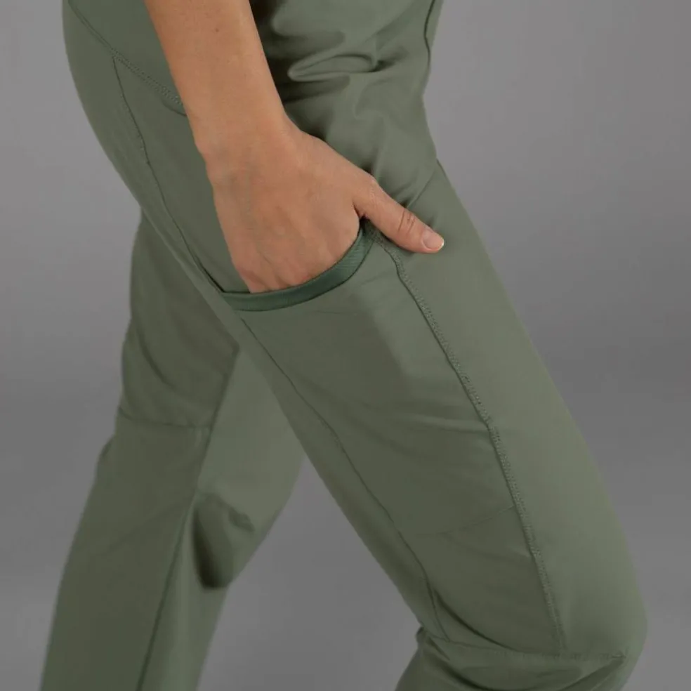 Pantaloni trekking in poliestere traspirante da donna