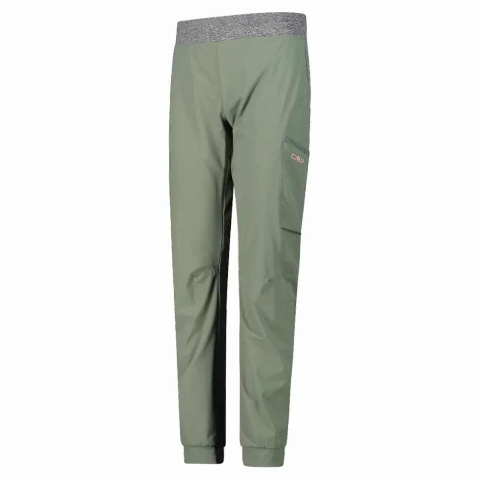 Pantaloni trekking in poliestere traspirante da donna