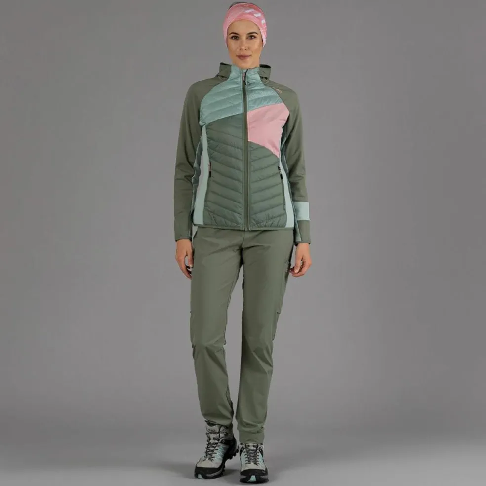 Pantaloni trekking in poliestere traspirante da donna