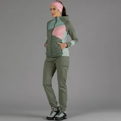 Pantaloni trekking in poliestere traspirante da donna
