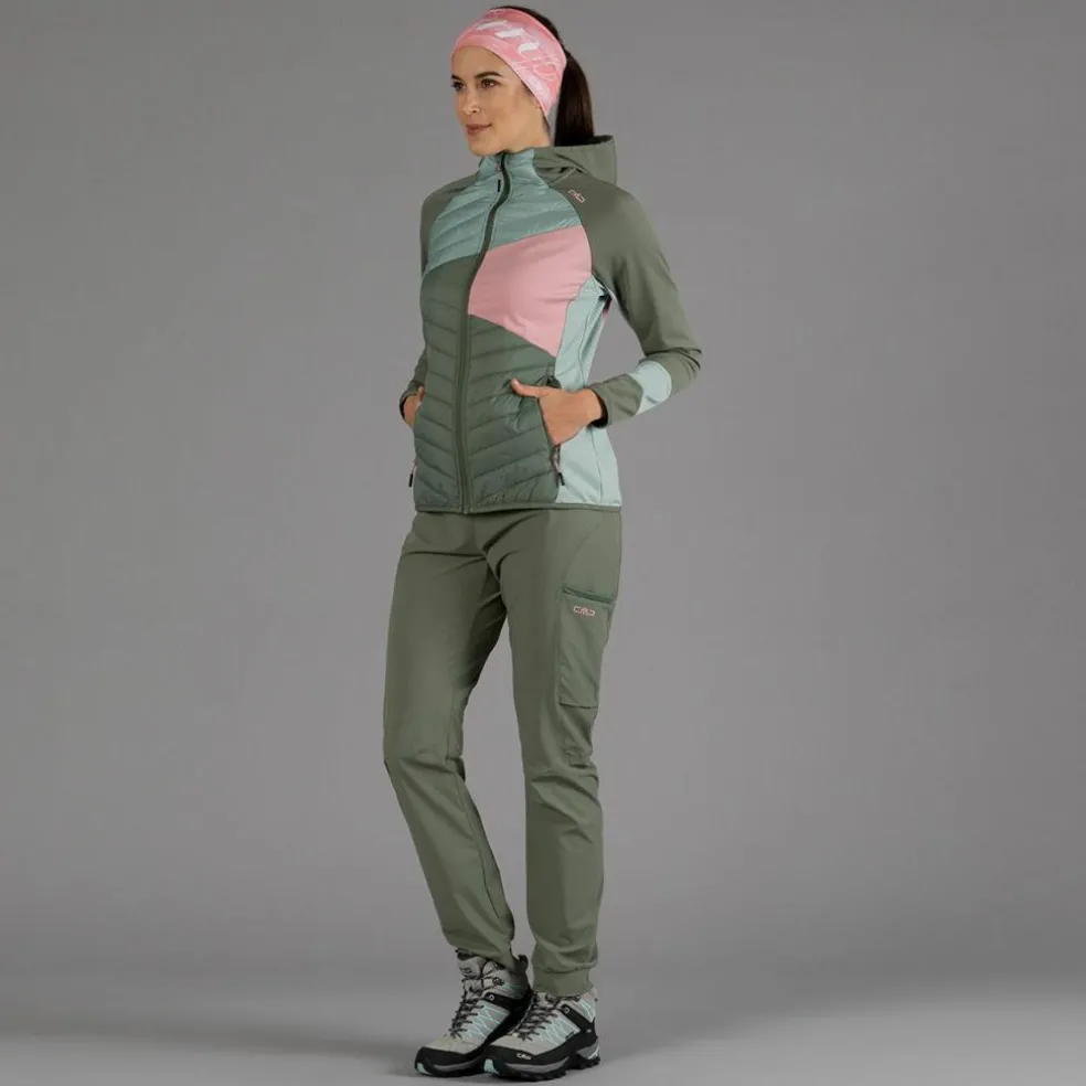 Pantaloni trekking in poliestere traspirante da donna