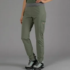 Pantaloni trekking in poliestere traspirante da donna
