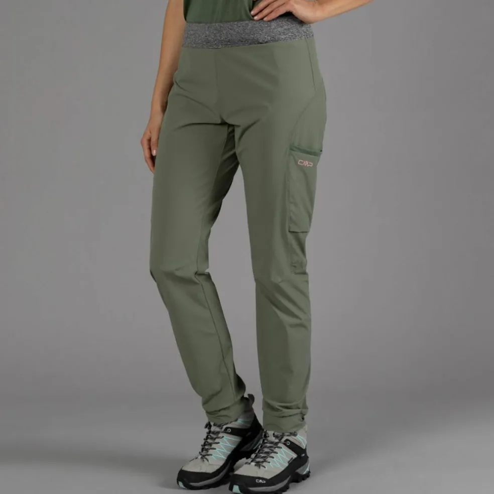 Pantaloni trekking in poliestere traspirante da donna