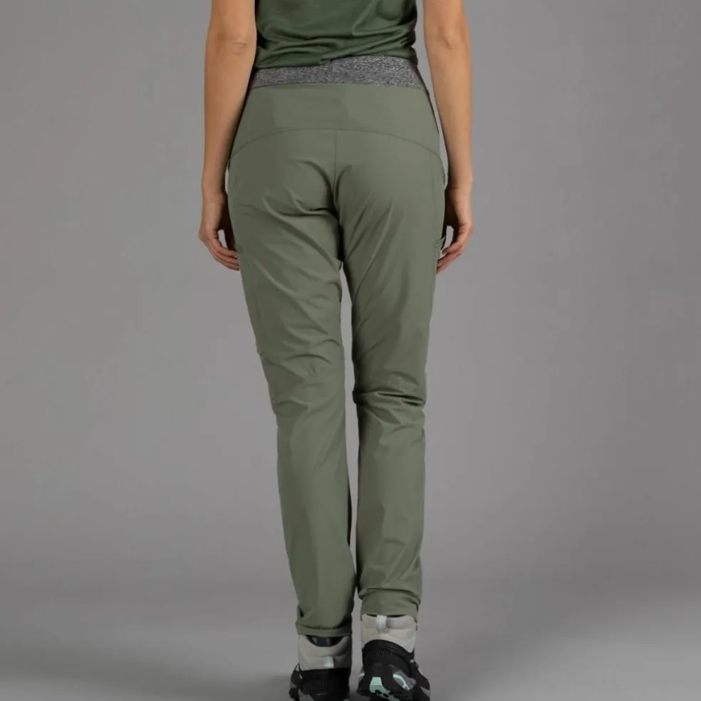 Pantaloni trekking in poliestere traspirante da donna