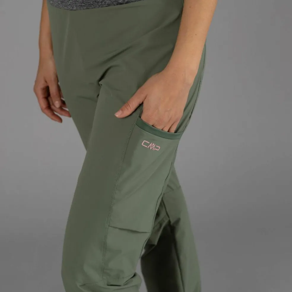 Pantaloni trekking in poliestere traspirante da donna