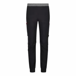Pantaloni trekking in poliestere leggero stretch da bambina