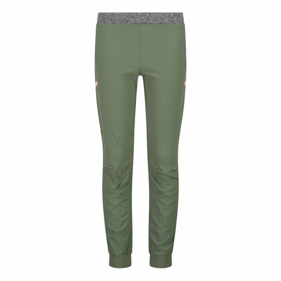 Pantaloni trekking in poliestere leggero stretch da bambina